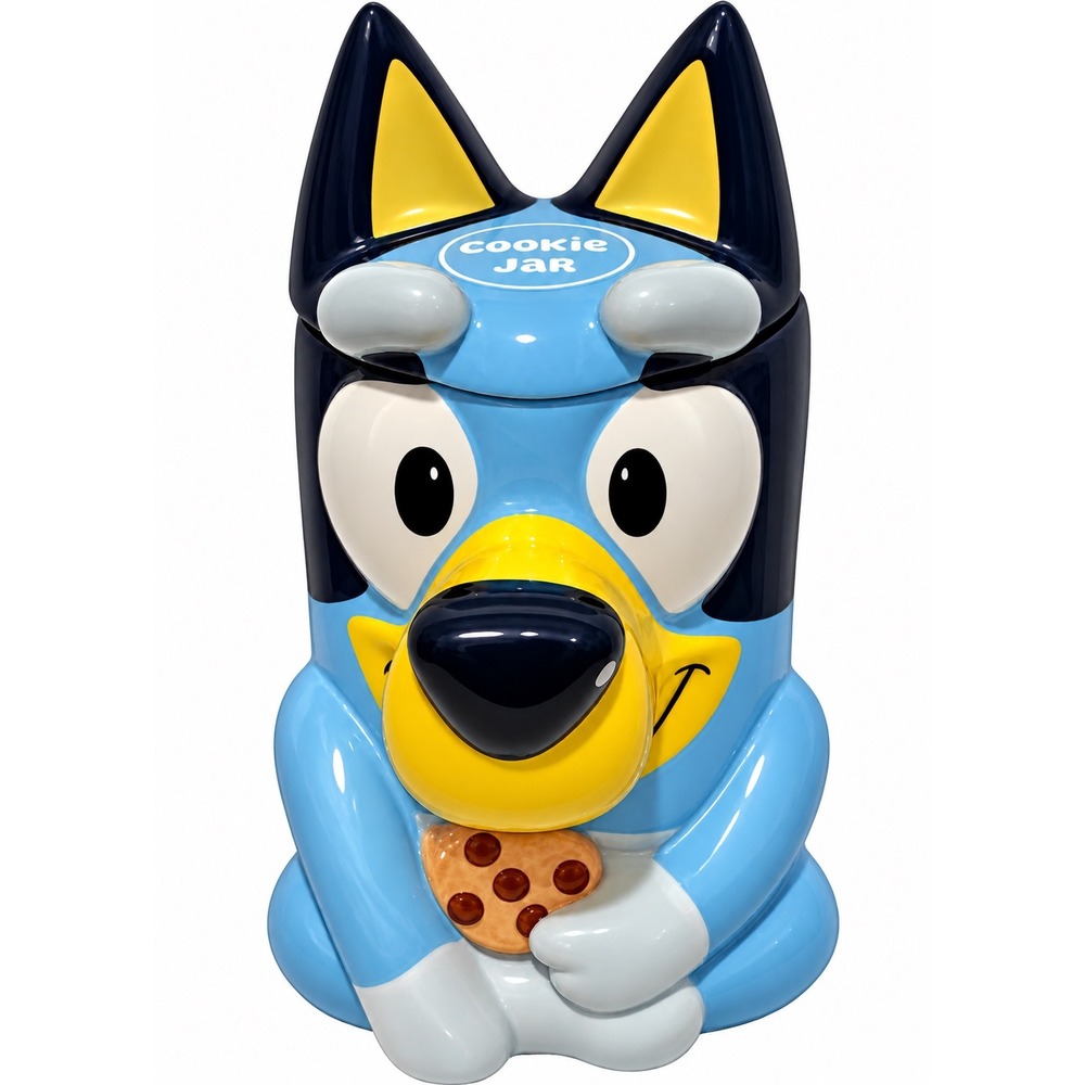 Bluey Cartoon Dog Ceramic Cookie Jar